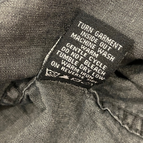 Super brand Men's size small Dark Gray Casual Button Down Shirt - Picture 6 of 14